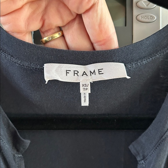 Frame Denim Slit Midi Dress Charcoal - Picture 3 of 10